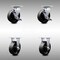 Service Caster 6 Inch SS Glass Filled Nylon Caster Set with Ball Bearings 2 Brakes 2 Rigid SCC SCC-SS30S620-GFNB-TLB-2-R-2 - alternate 1